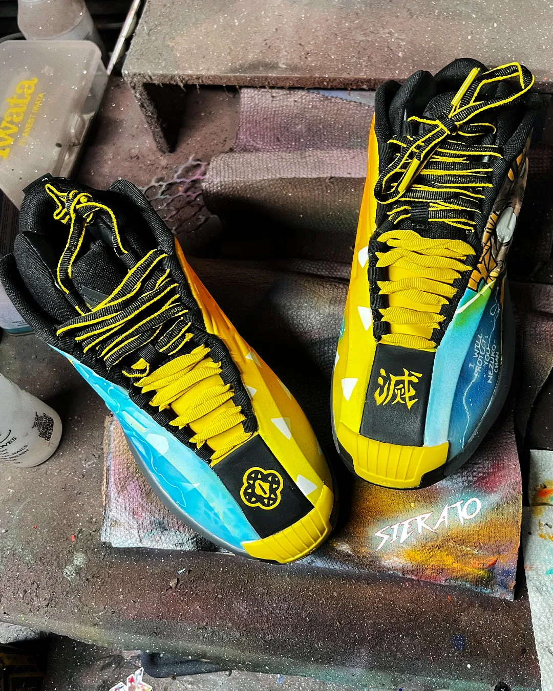⚡️ Custom "Demon Slayer 'Zenitsu'" Adidas Crazy 1 Sunshine x Kobe Bryant by Sierato x Artisan Echelon