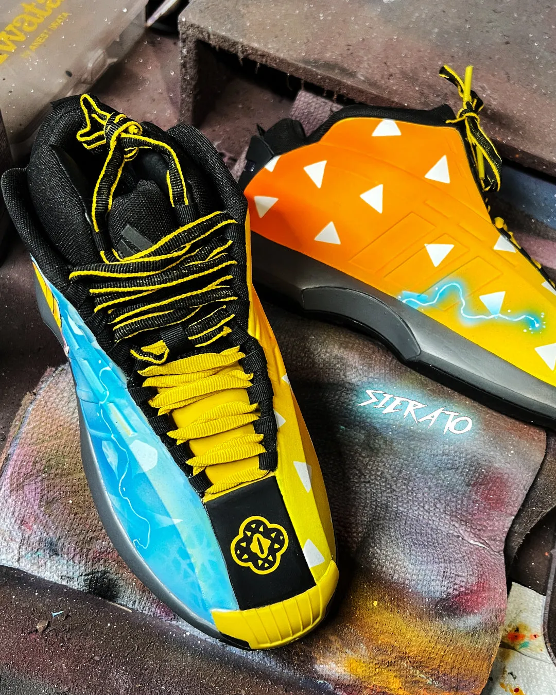 ⚡️ Custom "Demon Slayer 'Zenitsu'" Adidas Crazy 1 Sunshine x Kobe Bryant by Sierato x Artisan Echelon