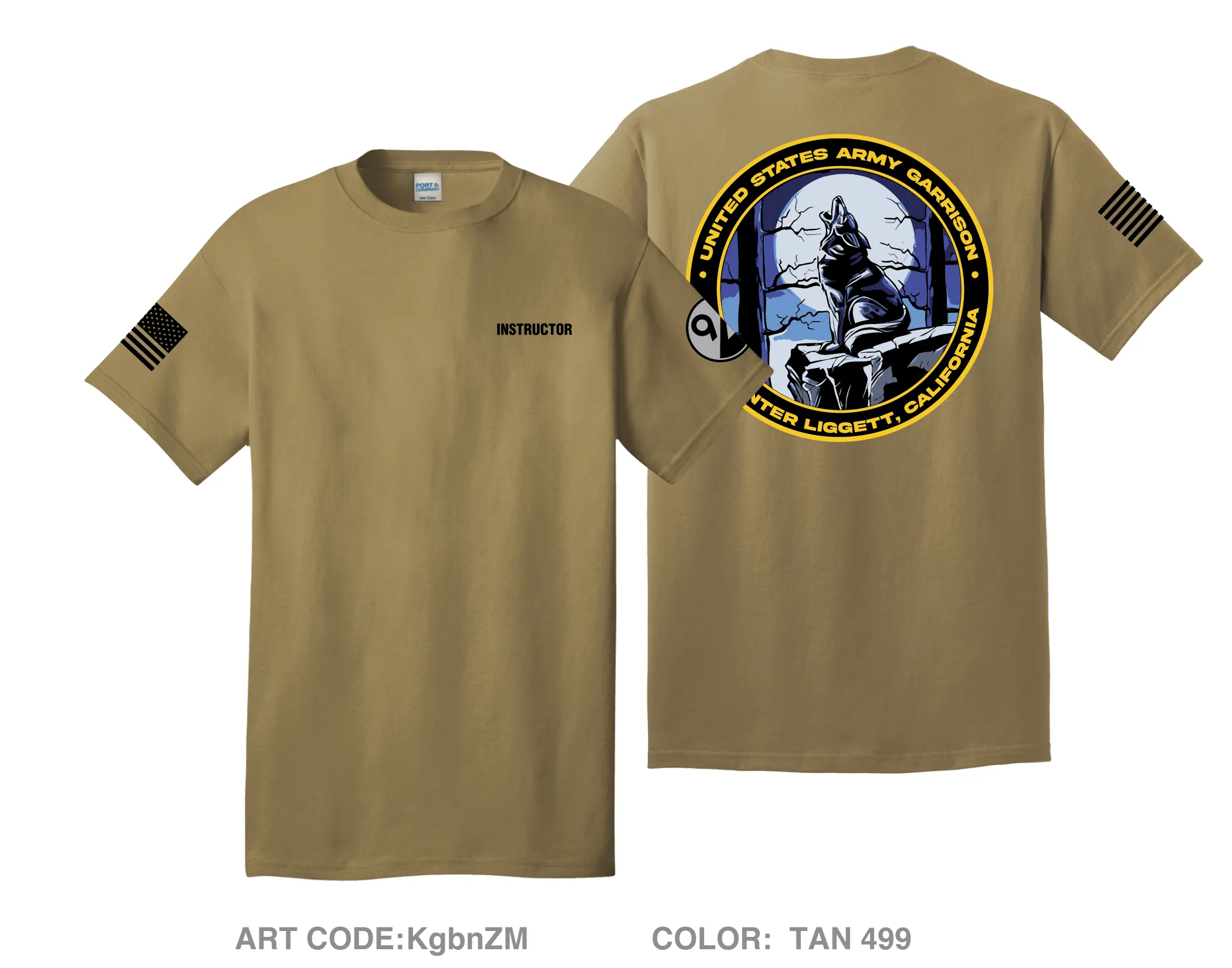 102D Training Division Comfort Unisex Cotton SS Tee - KgbnZM