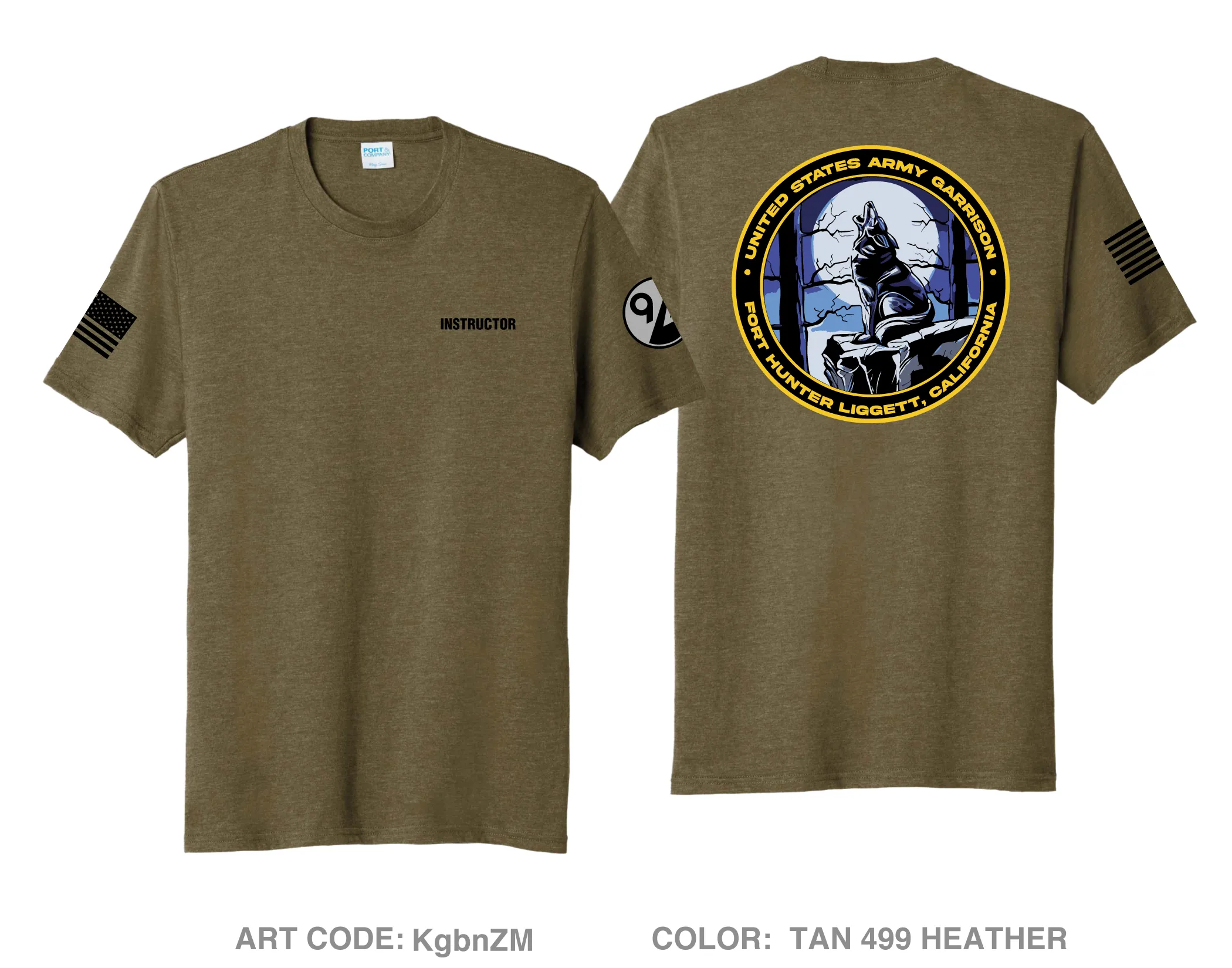 102D Training Division Comfort Unisex Triblend SS Tee - KgbnZM