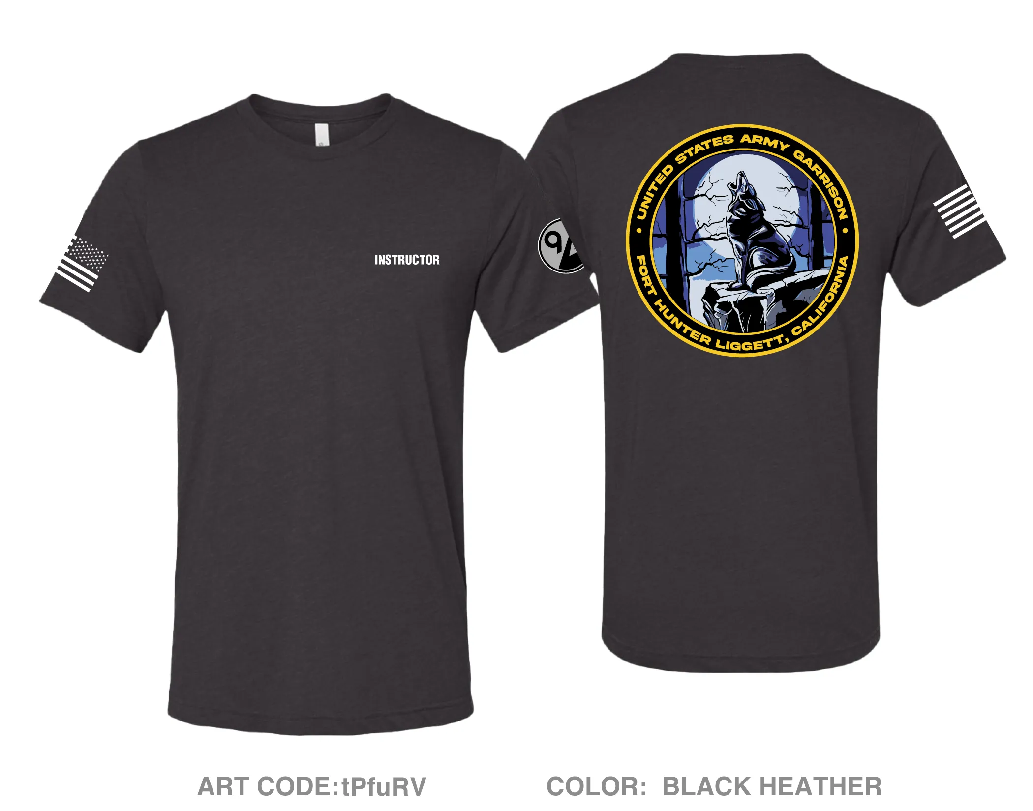 102D Training Division Comfort Unisex Triblend SS Tee - tPfuRV