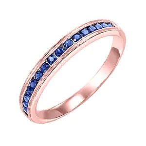 10KT Pink Gold Classic Book Stackable Fashion Ring