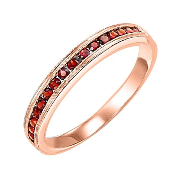 10KT Pink Gold Classic Book Stackable Fashion Ring