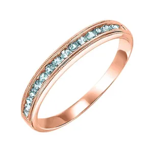 10KT Pink Gold Classic Book Stackable Fashion Ring