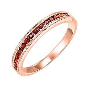 10KT Pink Gold Classic Book Stackable Fashion Ring