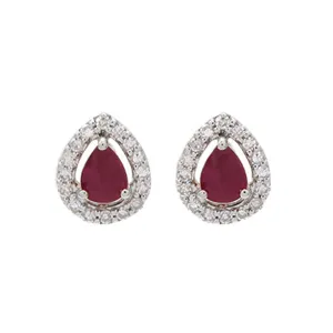 10KT White Gold & Diamond Classic Book Price Point Fashion Earrings  - 1/8 ctw