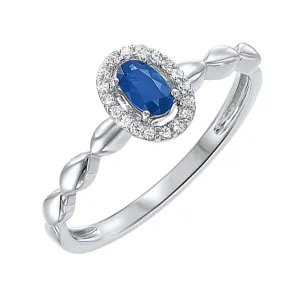 10KT White Gold & Diamond Classic Book Price Point Fashion Ring  - 1/10 ctw