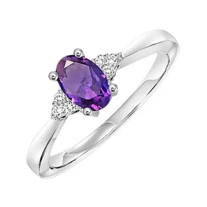 10KT White Gold & Diamond Sparkle Fashion Ring   - 1/10 ctw