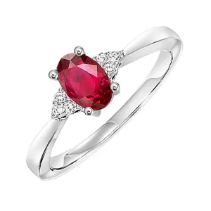 10KT White Gold & Diamond Sparkle Fashion Ring   - 1/10 ctw
