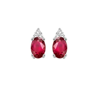 10KT White Gold & Diamond Studded Fashion Earrings  - 1/10 ctw