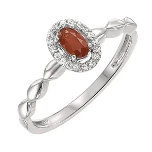 10KT White Gold & Diamonds Stunning Fashion Ring - 1/10 CTW
