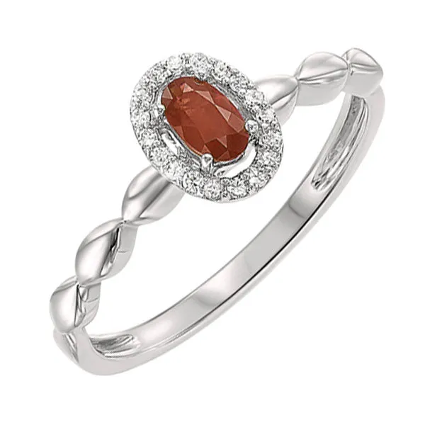 10KT White Gold & Diamonds Stunning Fashion Ring - 1/10 CTW