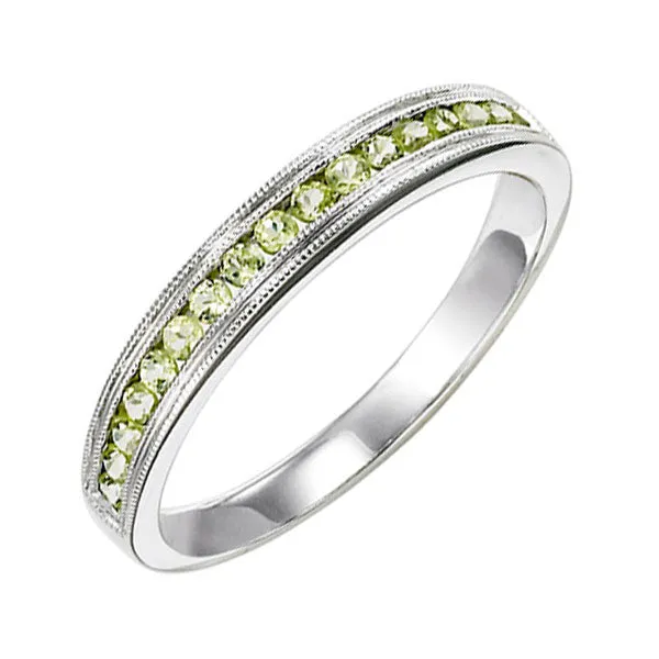 10KT White Gold Classic Book Stackable Fashion Ring