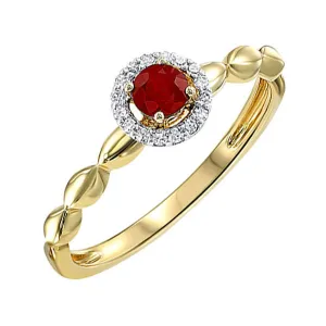 10KT Yellow Gold & Diamond Price Point Fashion Ring  - 1/10 ctw