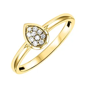 10KT Yellow Gold & Diamond Stackable Fashion Ring   - 1/10 ctw