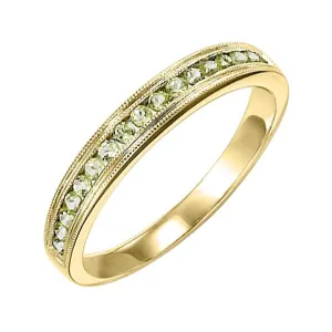 10KT Yellow Gold Classic Book Stackable Fashion Ring