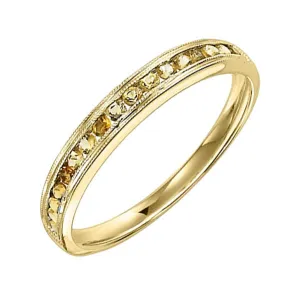 10KT Yellow Gold Classic Book Stackable Fashion Ring
