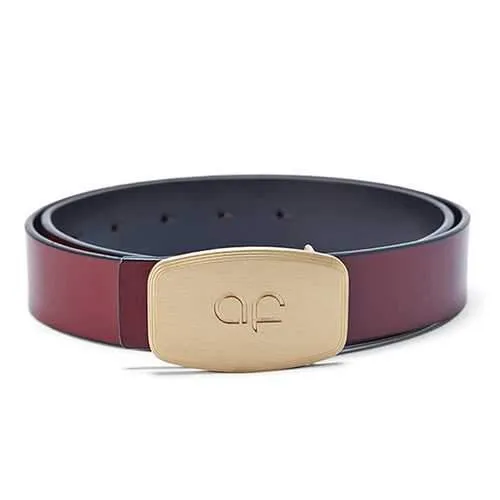 125CM Men Business Genuine Leather Belt Fashion Durable Copper Buckle Waistband