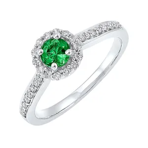 14KT White Gold & Diamond Classic Book Color Ensembles Fashion Ring  - 1/3 ctw