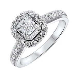 14KT White Gold & Diamonds Stunning Fashion Ring - 1/2 CTW