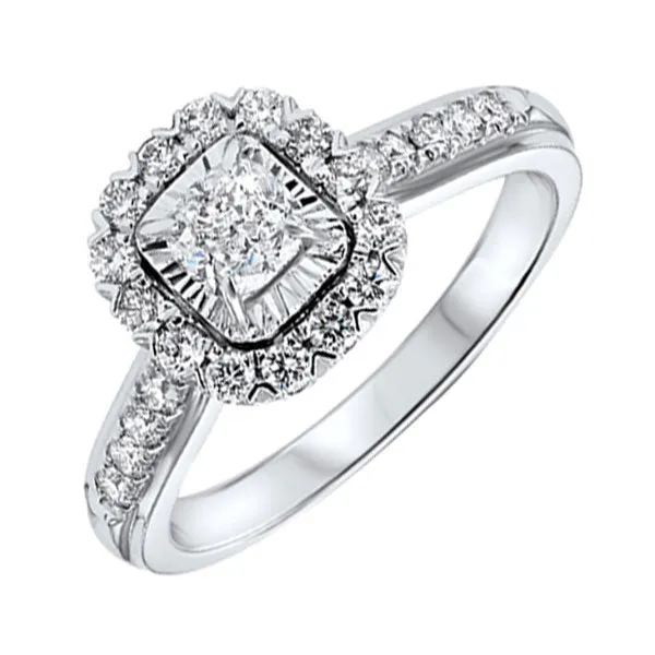 14KT White Gold & Diamonds Stunning Fashion Ring - 1/2 CTW