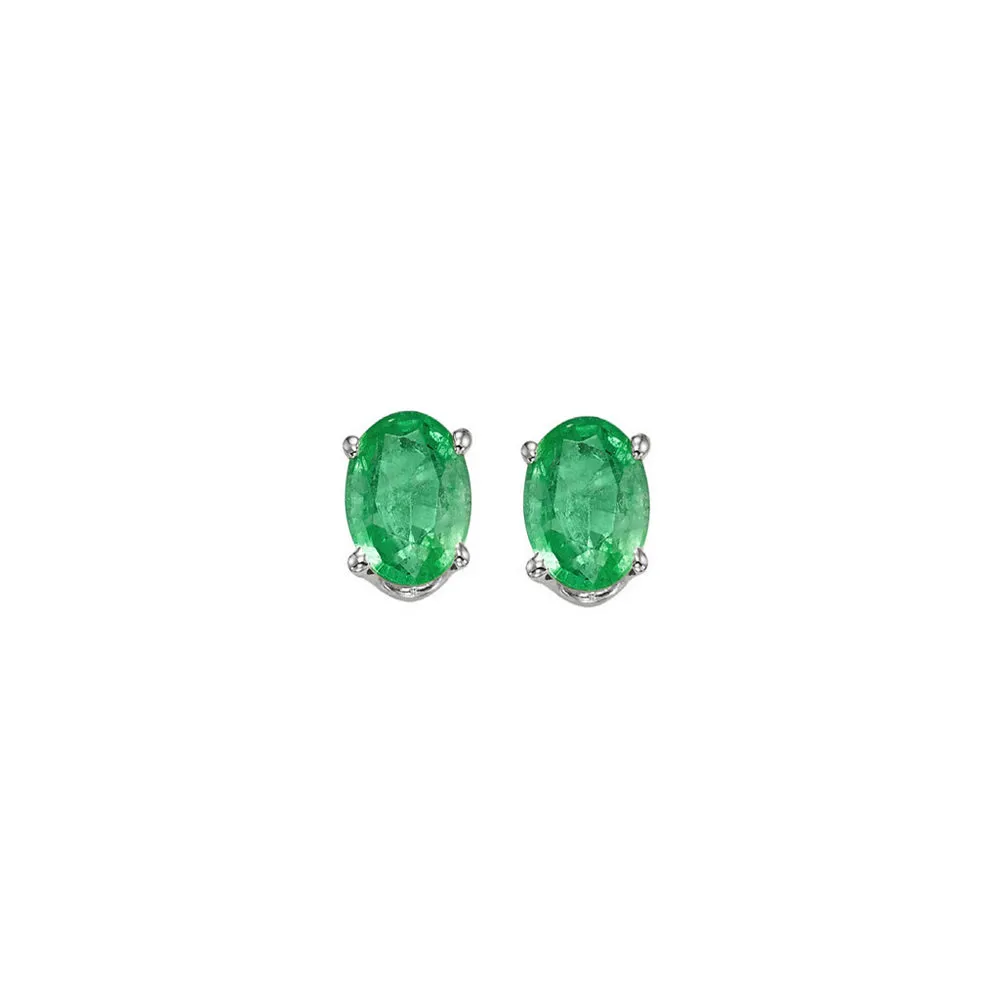 14KT White Gold Classic Book Color Fashion Earrings