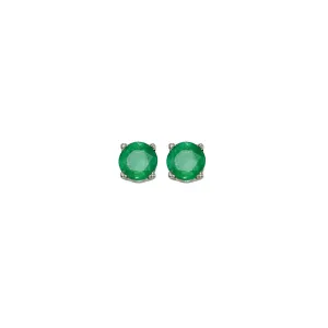 14KT White Gold Classic Book Color Fashion Earrings