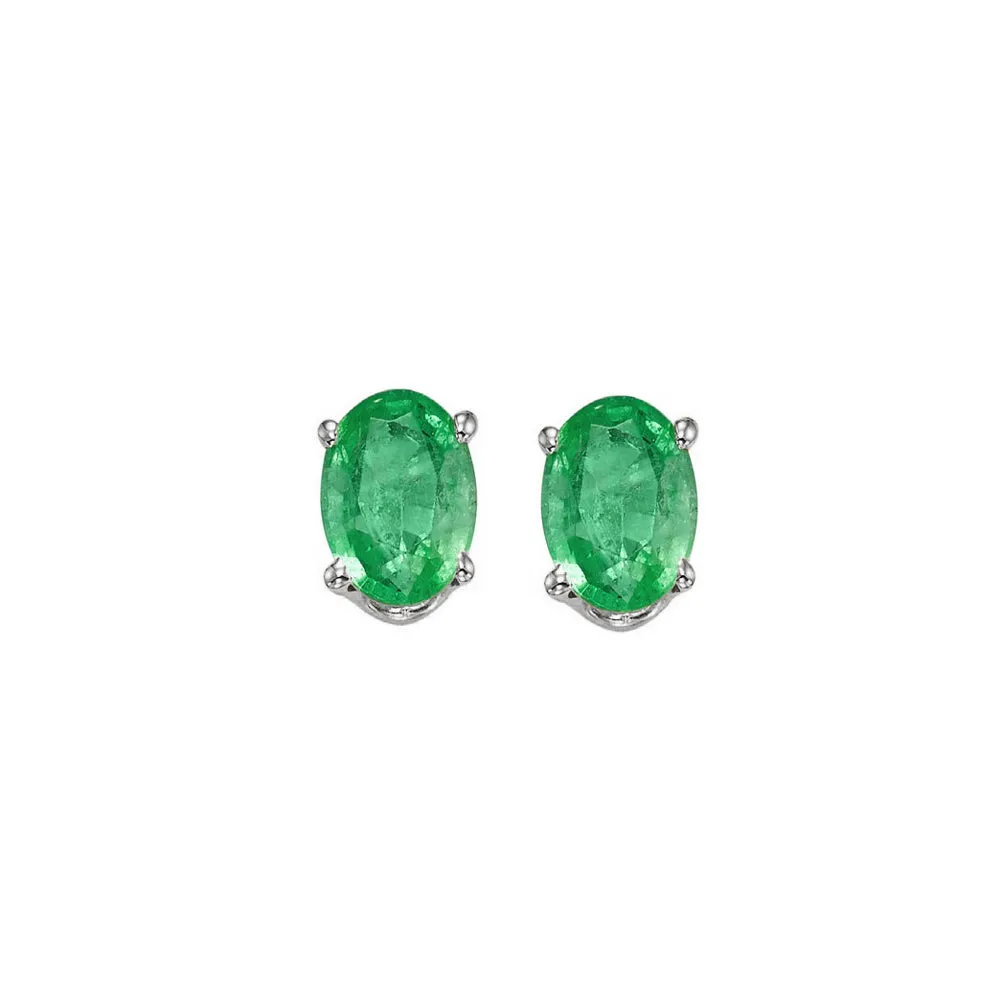 14KT White Gold Classic Book Color Fashion Earrings