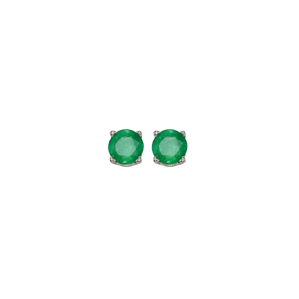 14KT White Gold Classic Book Color Fashion Earrings