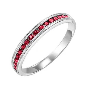 14KT White Gold Classic Book Stackable Fashion Ring