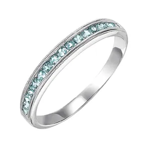14KT White Gold Classic Book Stackable Fashion Ring