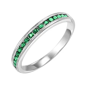14KT White Gold Classic Book Stackable Fashion Ring
