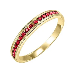 14KT Yellow Gold Classic Book Stackable Fashion Ring