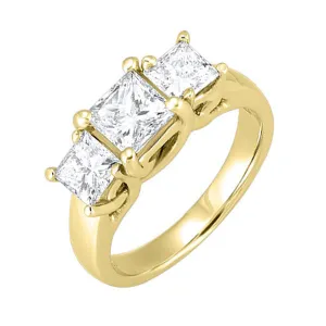 14KT Yellow Gold Sparkle Fashion Ring - 1/2 ctw