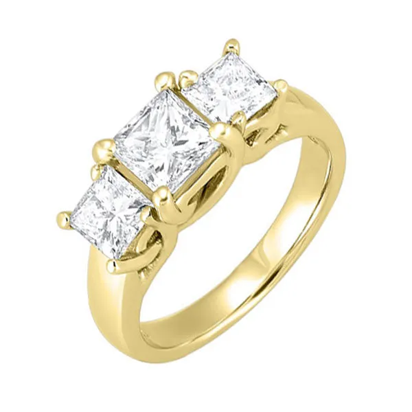 14KT Yellow Gold Sparkle Fashion Ring - 1/2 ctw