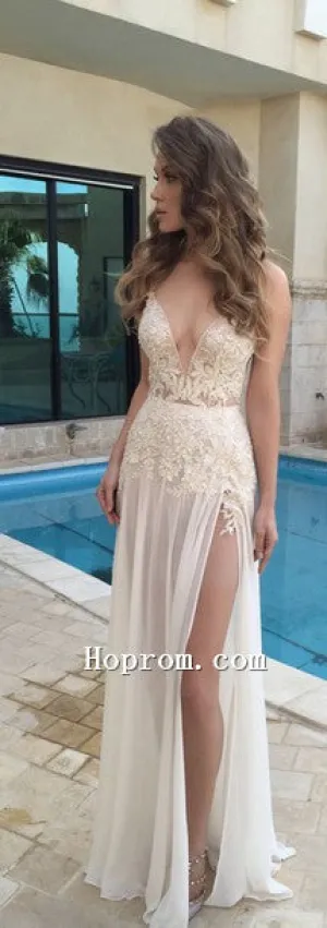 2020 V-Neck A-Line Sexy Prom Dress Evening Dresses