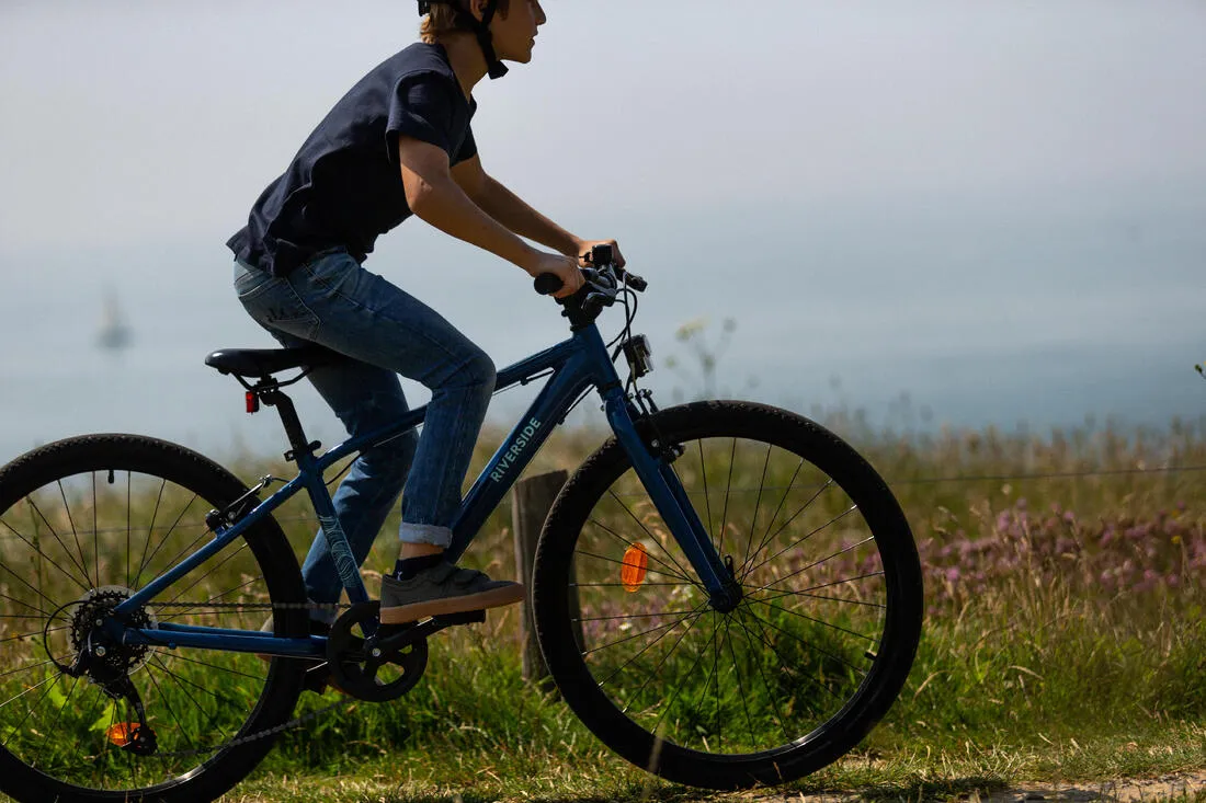 26 Inch KIDS HYBRID BIKE RIVERSIDE 900 9-12 YEARS OLD - Blue
