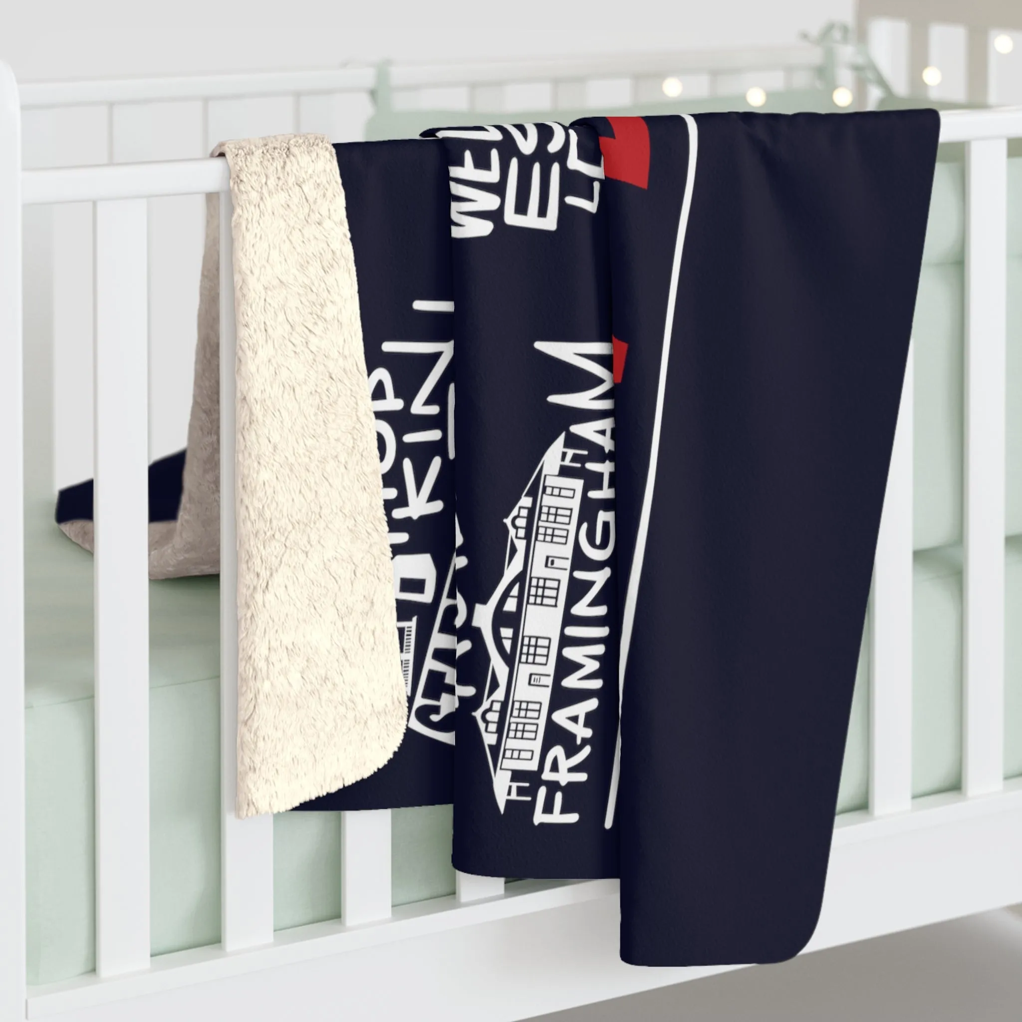 26.2 Run Boston Race Icons Sherpa Fleece Blanket