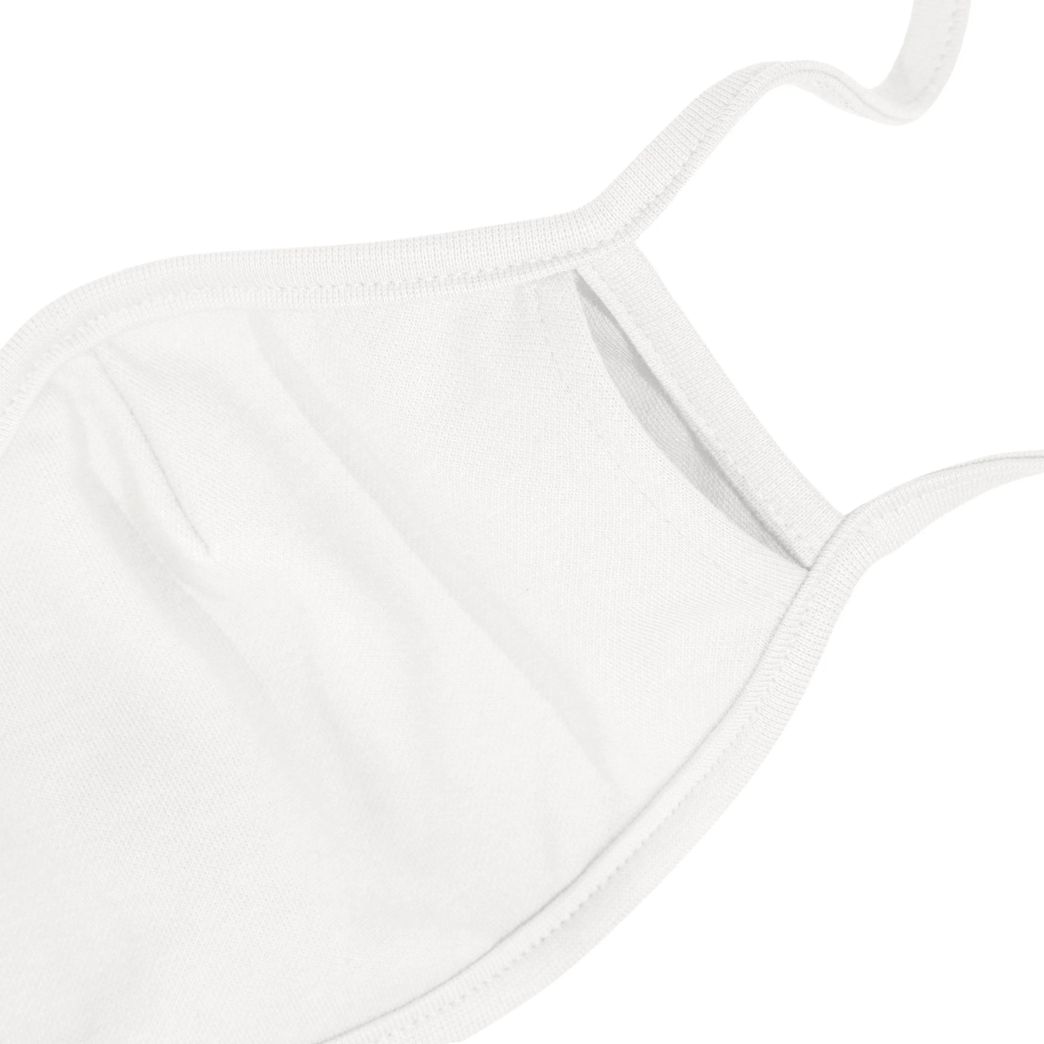 3PCS 2-Layer Reusable 3D Cotton Face Mask with Filter Pocket (White)
