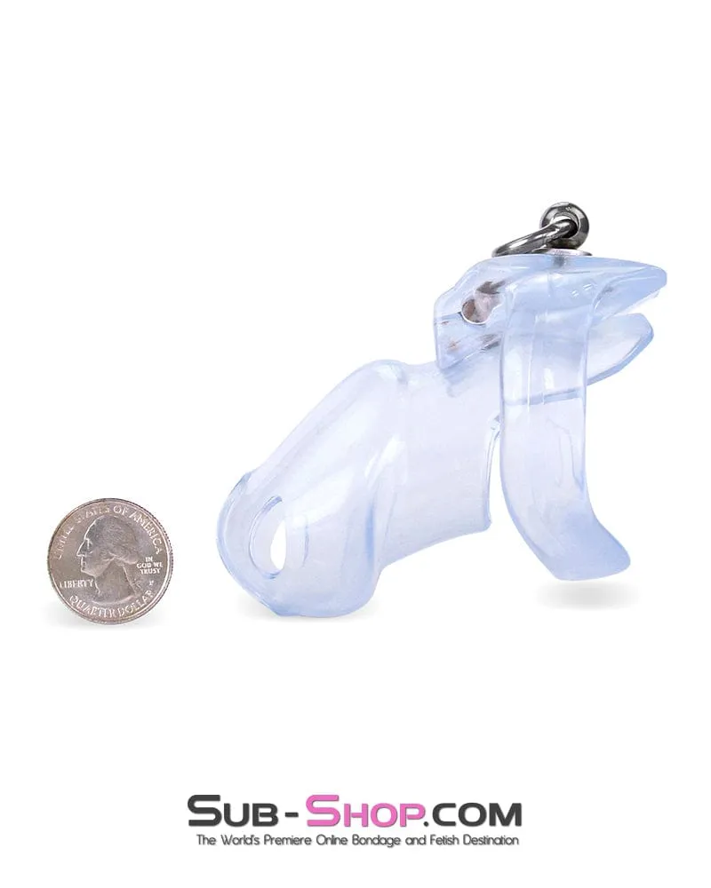 7286M  Cock Cuff Lead Ring Medium Chastity Cage with Small Cock and Balls Cuff