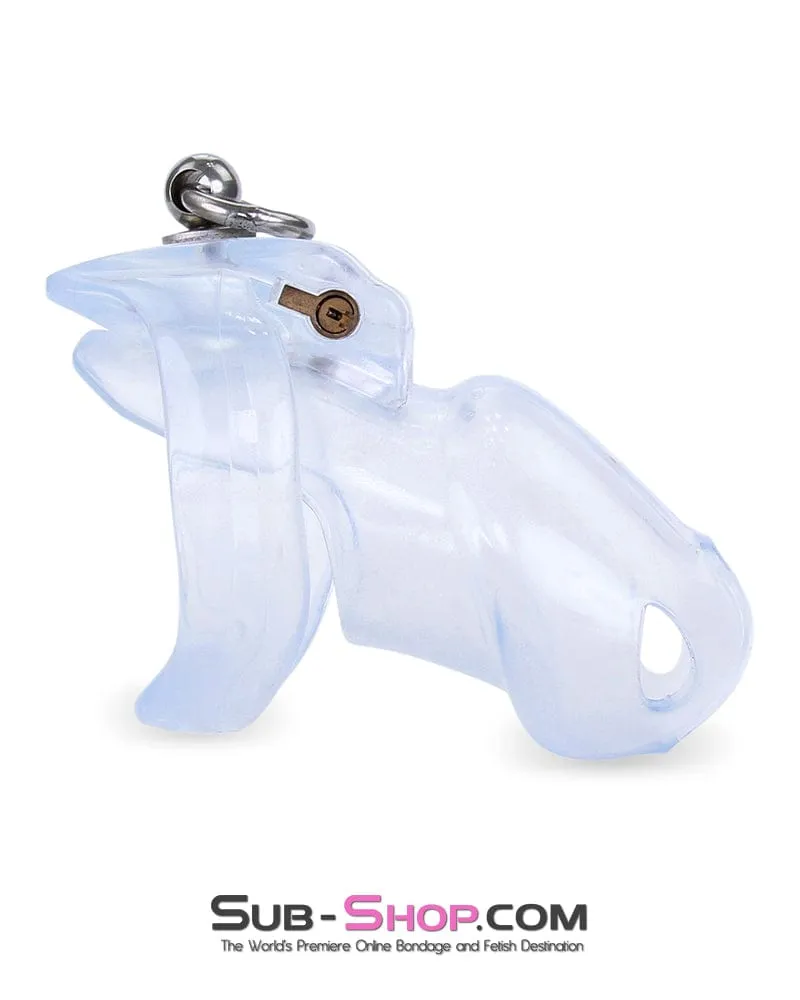 7286M  Cock Cuff Lead Ring Medium Chastity Cage with Small Cock and Balls Cuff