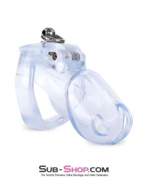 7286M  Cock Cuff Lead Ring Medium Chastity Cage with Small Cock and Balls Cuff
