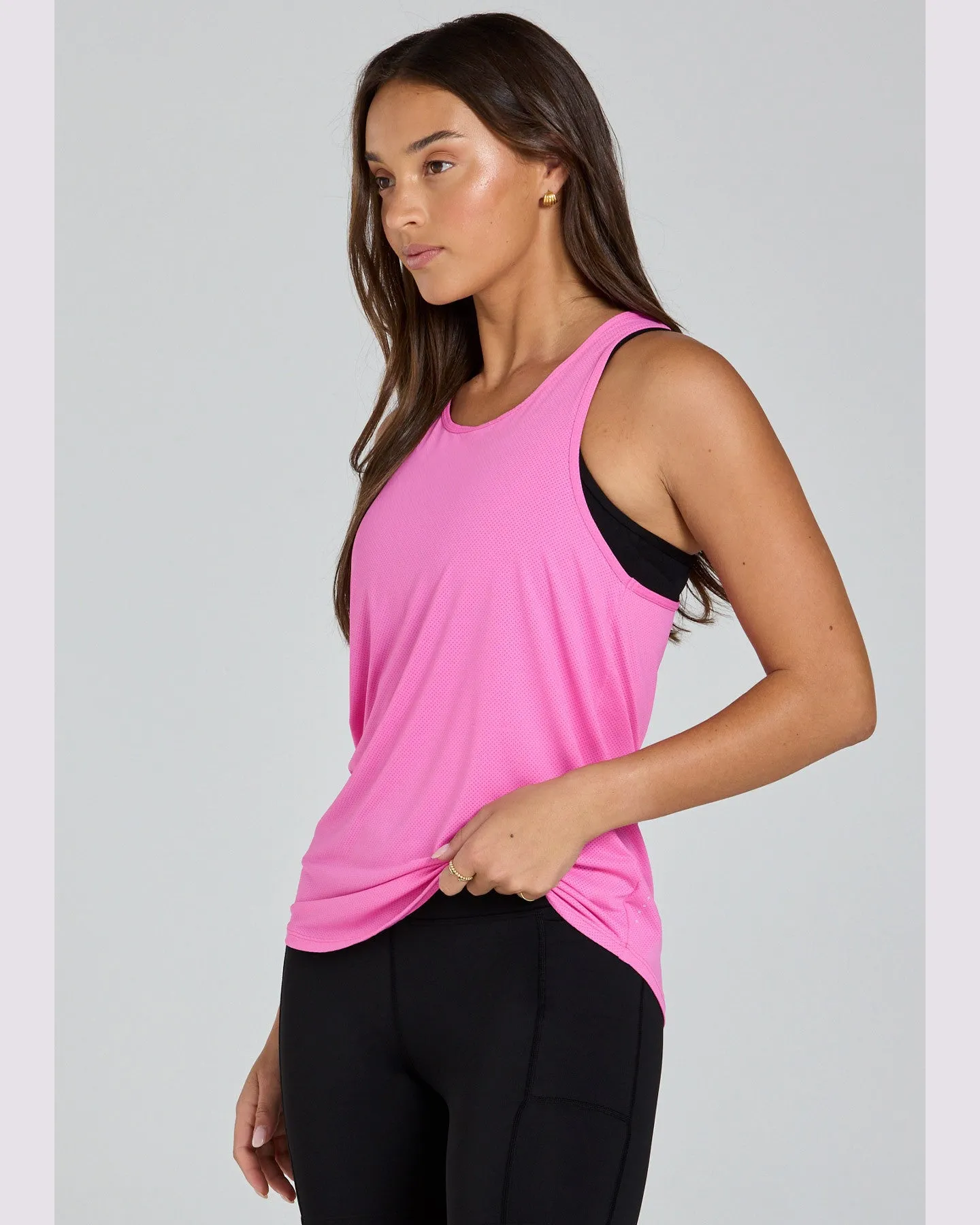 Abi and Joseph Let's Go Running Tank - Pink