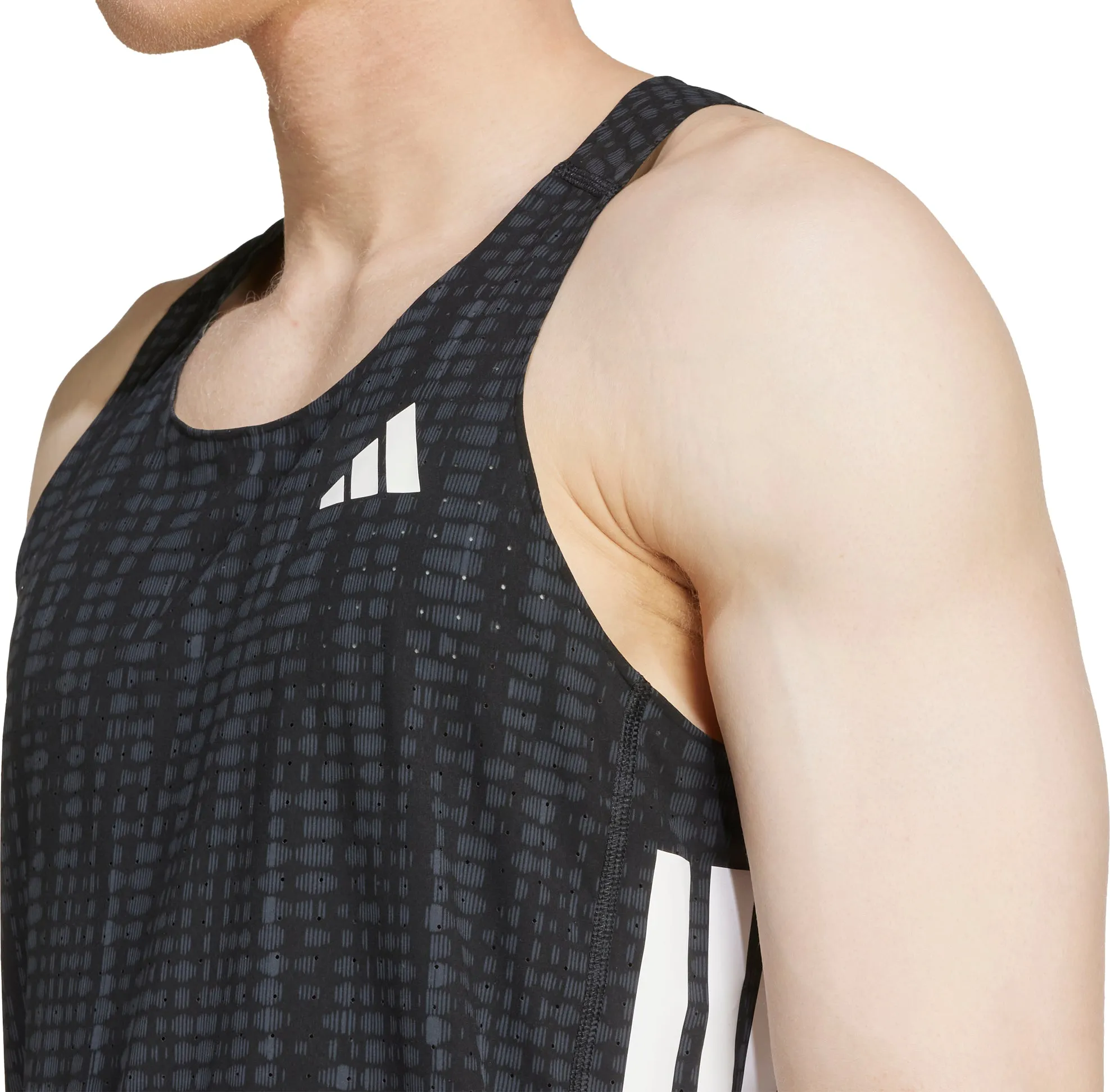 adidas Adizero Mens Running Vest - Black