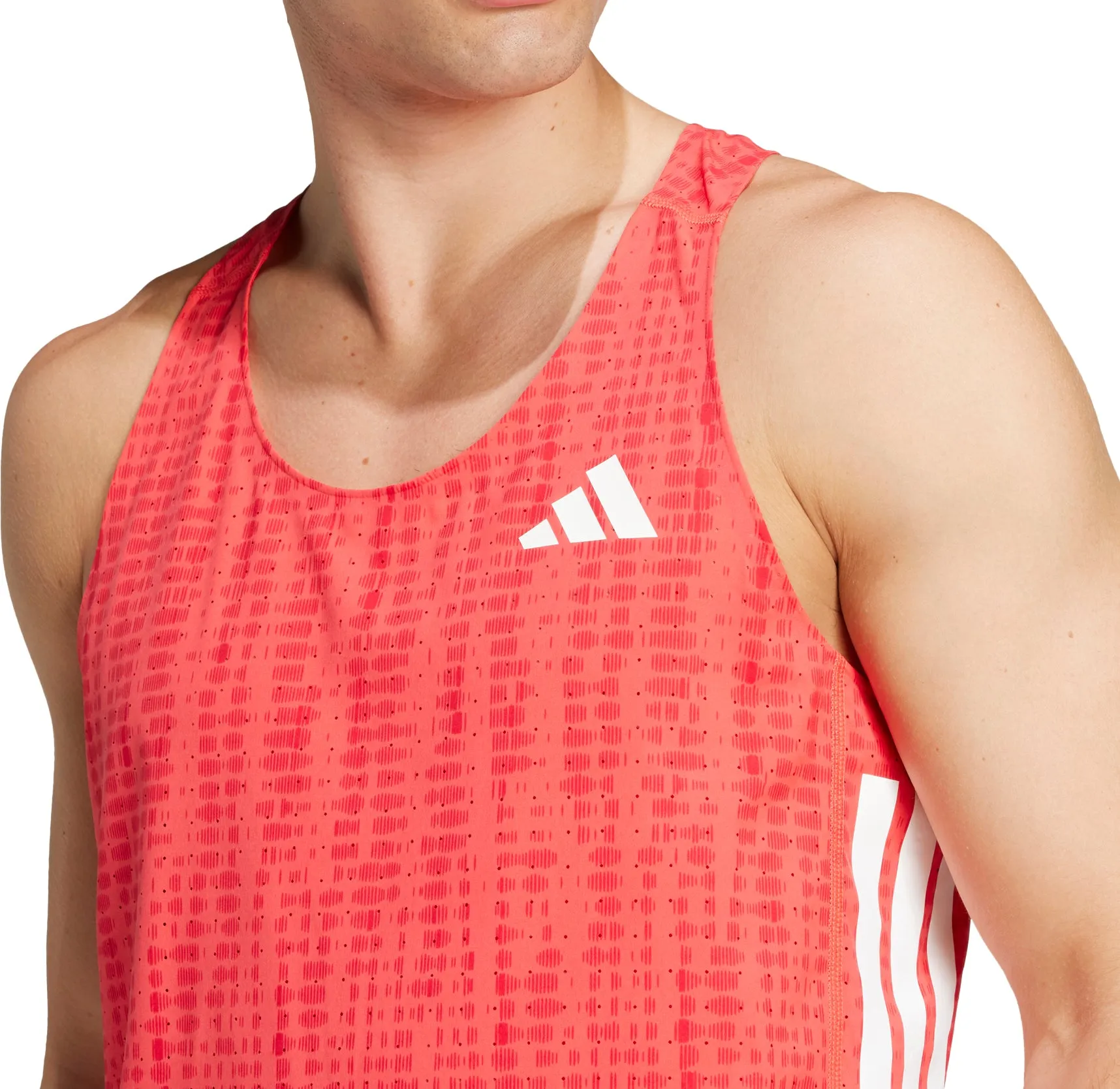 adidas Adizero Mens Running Vest - Red