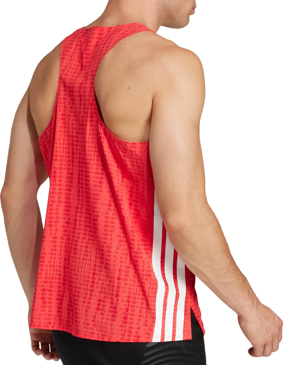 adidas Adizero Mens Running Vest - Red