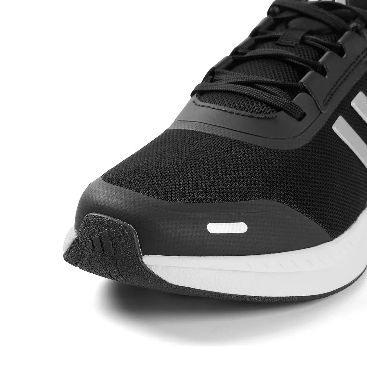 Adidas ALL DAY POWER E Breathable Black Mesh Running Shoes with Enhanced Cushioning Design