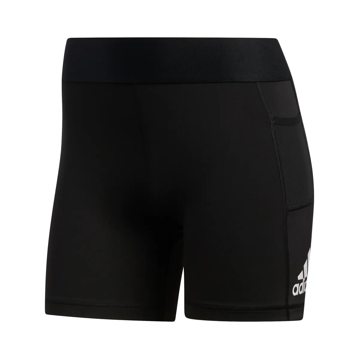adidas Women's TechFit  Short Tights 3-Inch (Black/White)