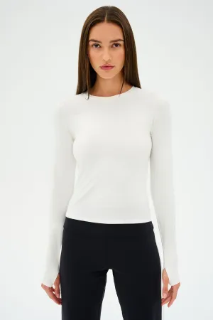 Airweight Lite LS Waist Length - White
