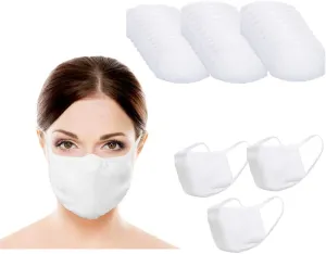 Amba7 MADE IN USA Reusable Breathable Cloth Face Mask - Machine Washable, Non-Surgical Double Layer Anti-Dust Protection, Unisex - For Home, Office, Travel, Camping, or Cycling - 3 Pack With Filters (30 PCS) (In Stock)
